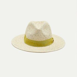 Straw Fedora Hat Size S/M